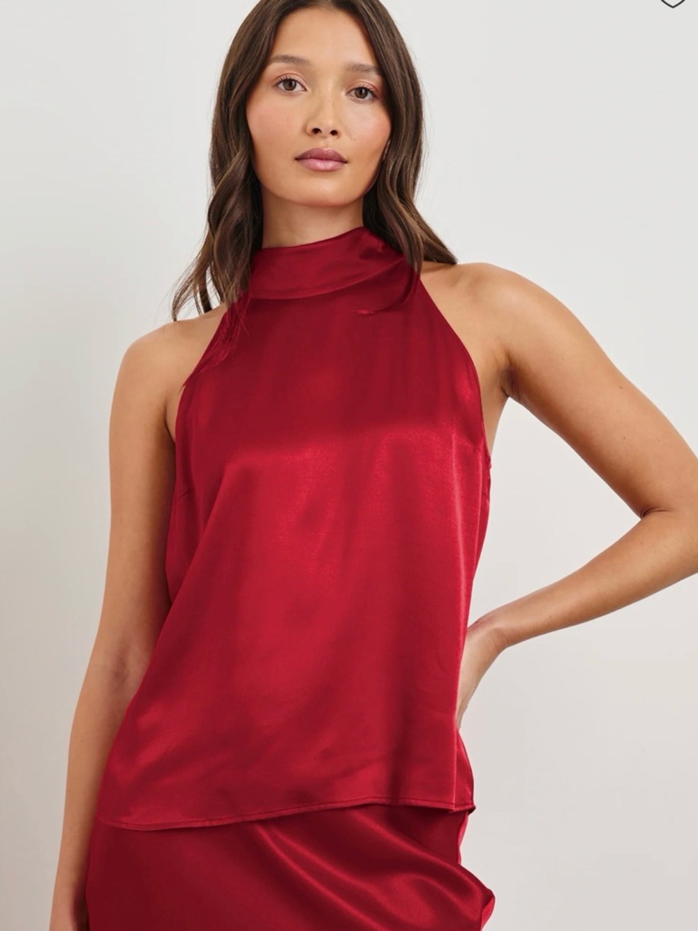 RAILS Leah Halter Top in Scarlett, NWT